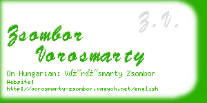 zsombor vorosmarty business card